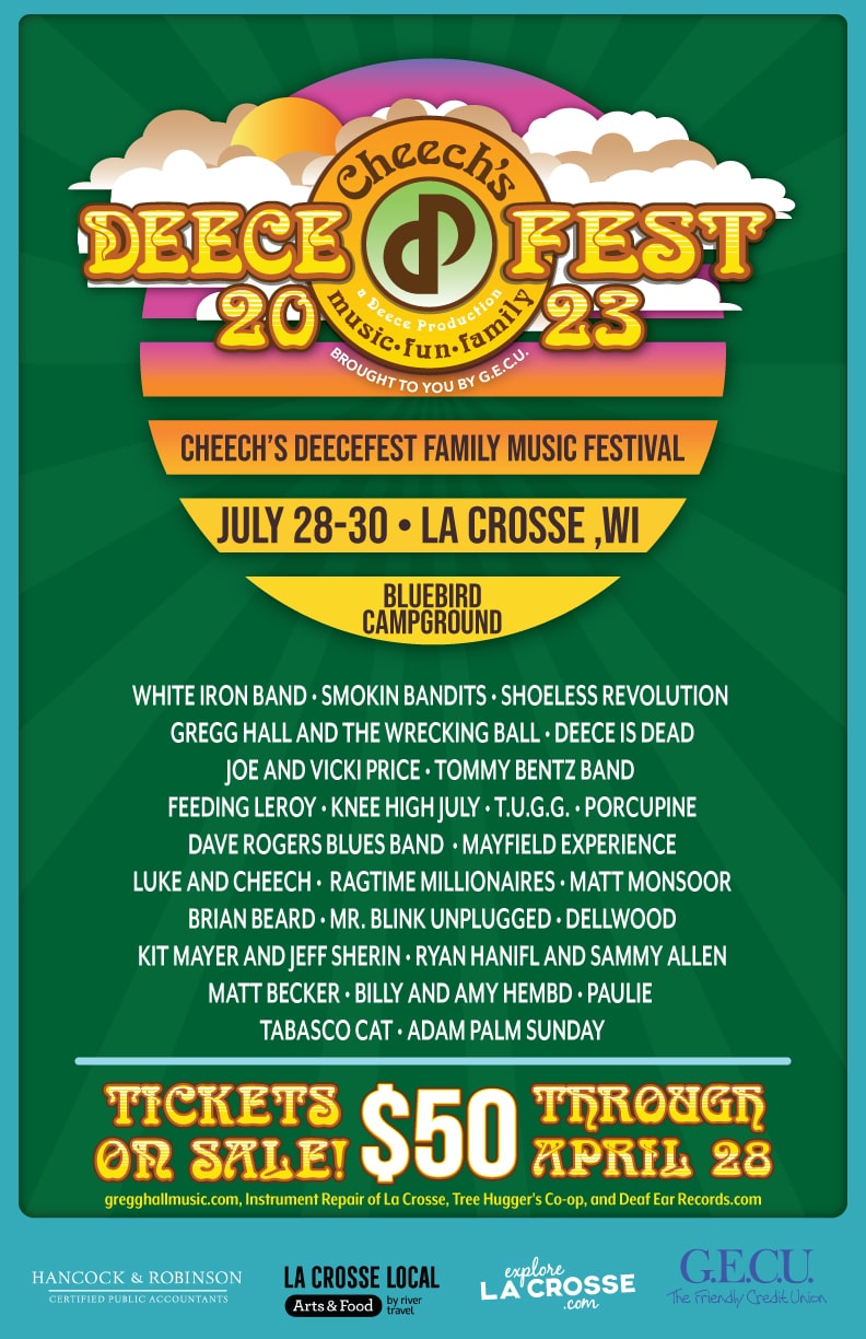 </p>
<p>Cheech’s Deecefest Family Music Festival | July 28-30, 2023