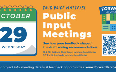 Community Input Meetings Set for October 29 – Review Draft Zoning Code Recommendations